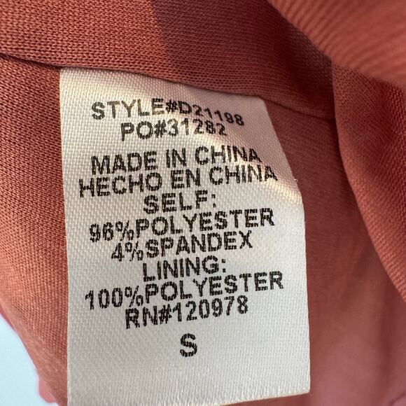 Entro Women’s Puff Sleeve Tiered Mini Dress Small Red Boho Casual Square Neck - Picture 8 of 11